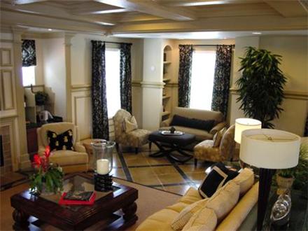 Residents' lounge with plush comfortable seating Residents' lounge with plush comfortable seating