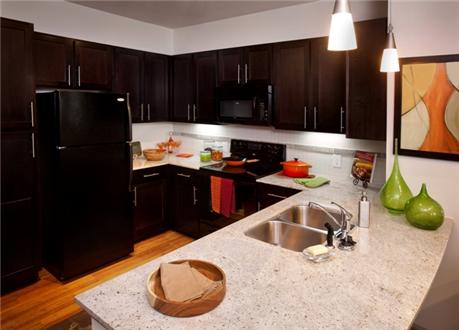 Chef kitchens with granite countertops, cutom cabinets and pantry, and designer lighting Chef kitchens with granite countertops, cutom cabinets and pantry, and designer lighting