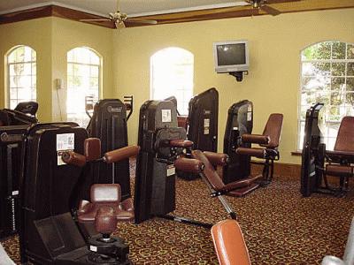 Fitness center with weight machines Fitness center with weight machines