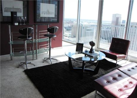 Floor-to-ceiling windows allow in an abundance of natural light Floor-to-ceiling windows allow in an abundance of natural light