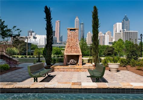 Cozy outdoor fireplace Cozy outdoor fireplace