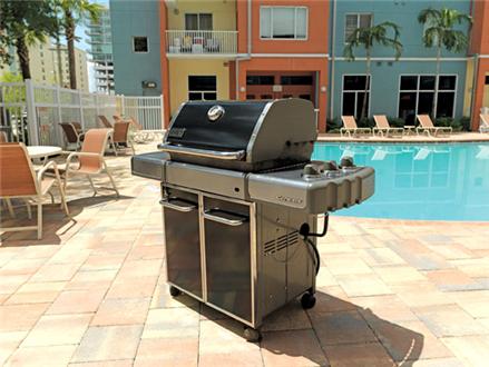 Grill out next to the pool Grill out next to the pool