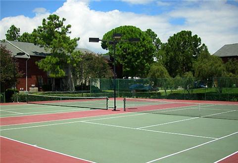 Lighted tennis courts Lighted tennis courts