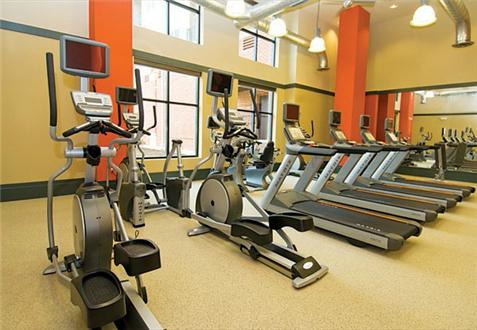 Fitness Center with cardio theater