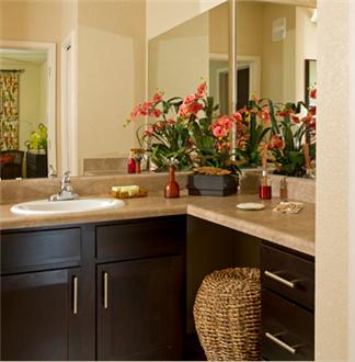 Bathroom with plenty of counter space Bathroom with plenty of counter space