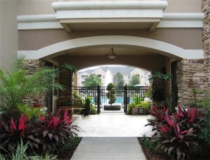 Resident pool entrance Resident pool entrance