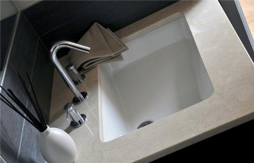 Renovated bathroom sink