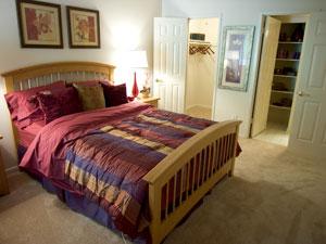 Large spacious bedrooms with lots of closet space Large spacious bedrooms with lots of closet space
