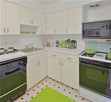 Open kitchen with abundant cabinet space Open kitchen with abundant cabinet space