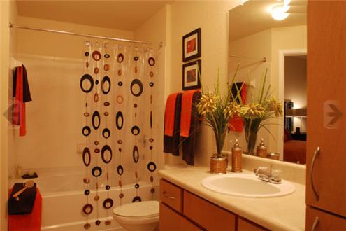 Bathroom with extra cabinet space