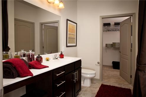 Large vanities and tile flooring Large vanities and tile flooring
