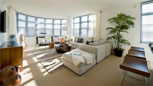 Living Room with an abundance of natural light Living Room with an abundance of natural light