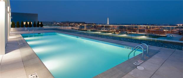 Rooftop Pool with amazing view of DC