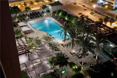 Rooftop Pool at Night Rooftop Pool at Night