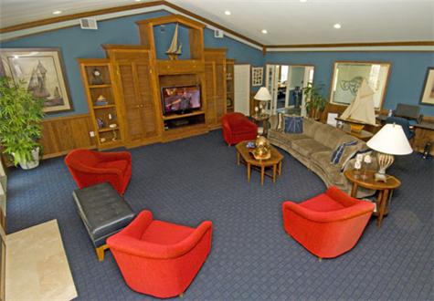 Residents' lounge inside clubhouse Residents' lounge inside clubhouse