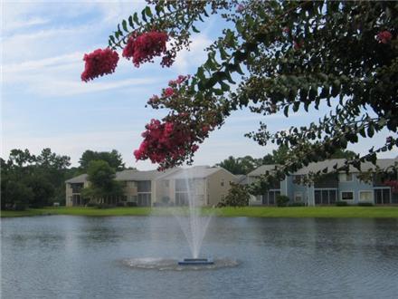 Lake with fountain Lake with fountain