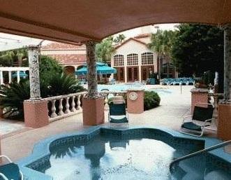 Uniquely shaped hot tub and sundeck Uniquely shaped hot tub and sundeck