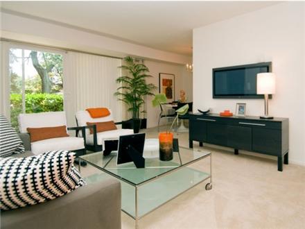 Large living area with adjoining balcony Large living area with adjoining balcony