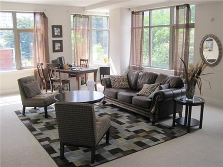 Large living areas with lots of sunlight Large living areas with lots of sunlight