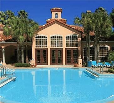 Gorgeous pool and clubhouse exterior Gorgeous pool and clubhouse exterior