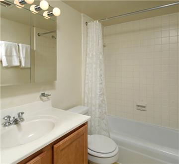 Bathroom with great lighting