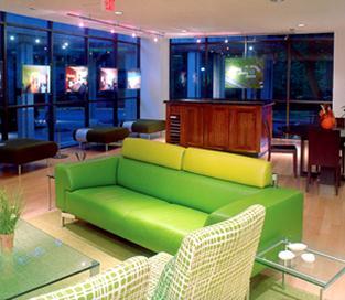 Colorful lobby