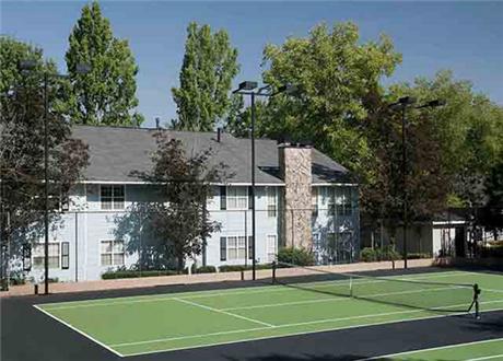 Four lighted tennis courts Four lighted tennis courts