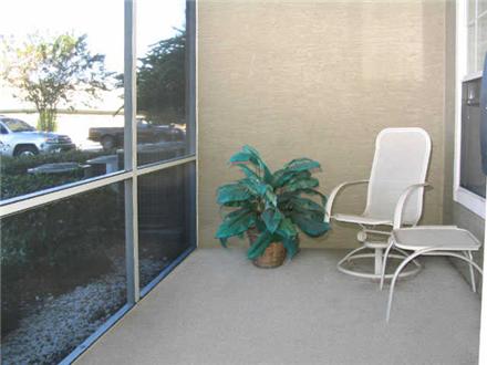 Private screened in balconies and patios Private screened in balconies and patios