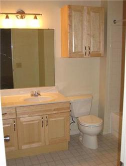 Renovated Large bathroom with plenty of cabinet space