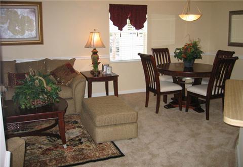Spacious living area and dining room Spacious living area and dining room